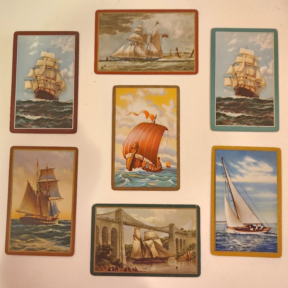 Tall Ships Bridge Vintage Card Swap Cards *AS IS*